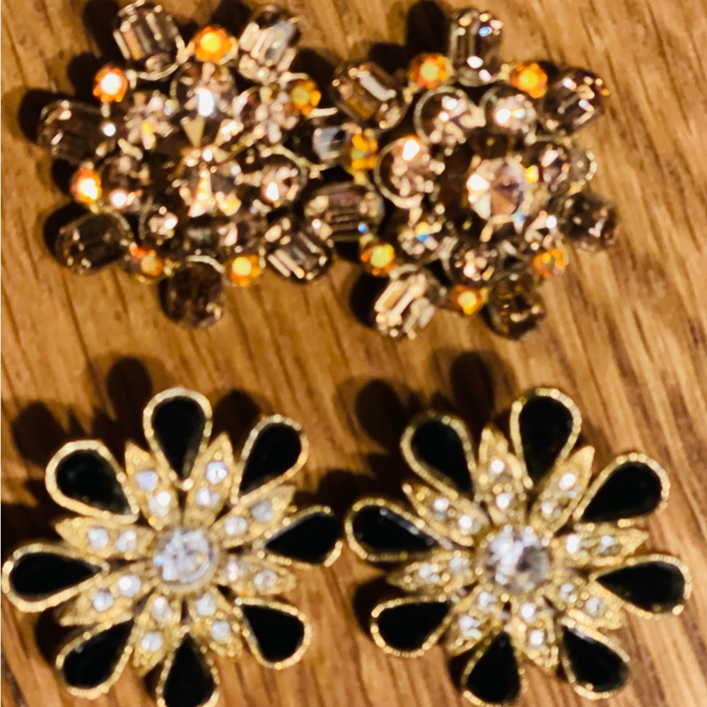 Vintage Rhinestone Earrings